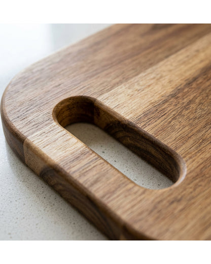Dailyso Acacia Wood Cutting Board Handle 17 x 12 in