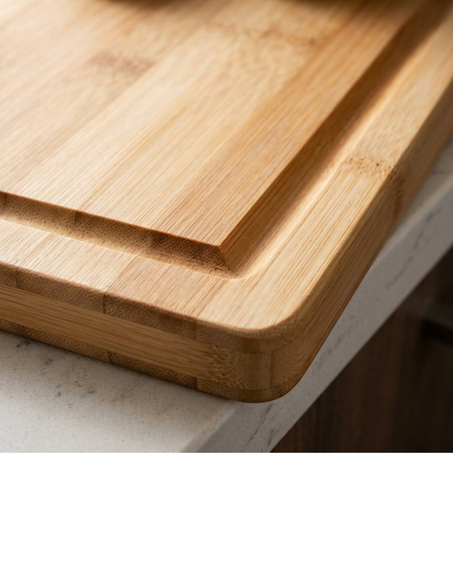 Dailyso Bamboo Cutting Board With Juice Groove 15 x 11 in