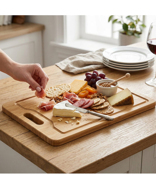 Dailyso Bamboo Cutting Board With Juice Groove 15 x 11 in