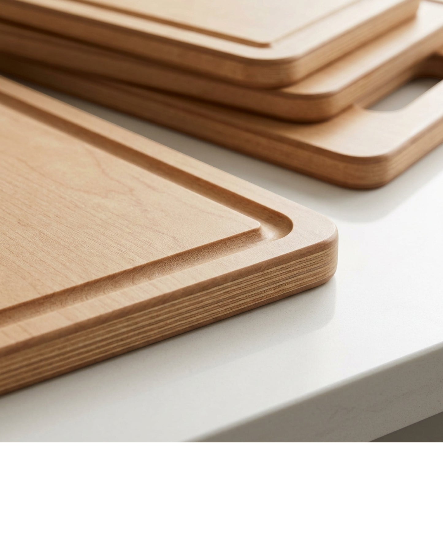 Dailyso Kitchen Cutting Board Set Maple Tone 3 Pack